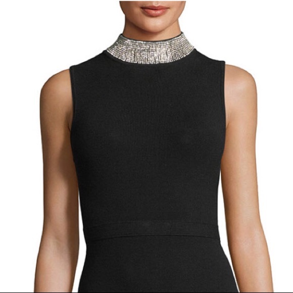 Milly Tops - Milly Sleeveless Rhinestone-Collar Dressy Top